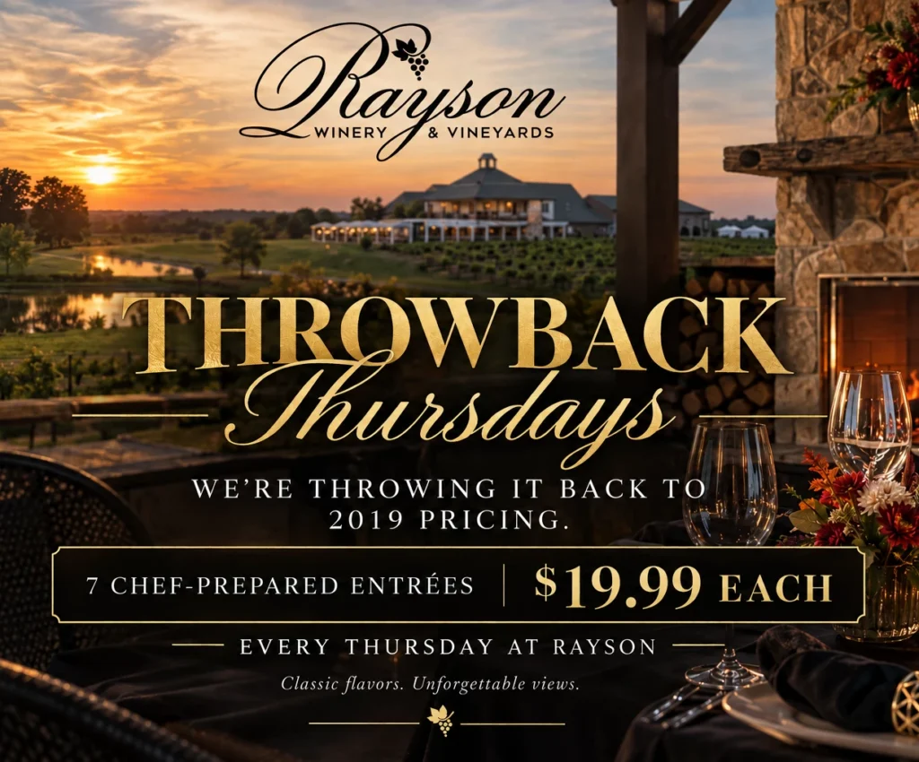 Summer Vineyard Social - Throwback Thursdays 4-6pm